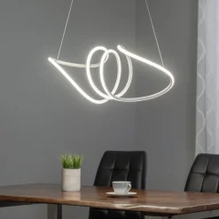 Eko-Light Pendellamper > LED-hængelampe Loca, plast, hvid, 56 W, længde 70 cm