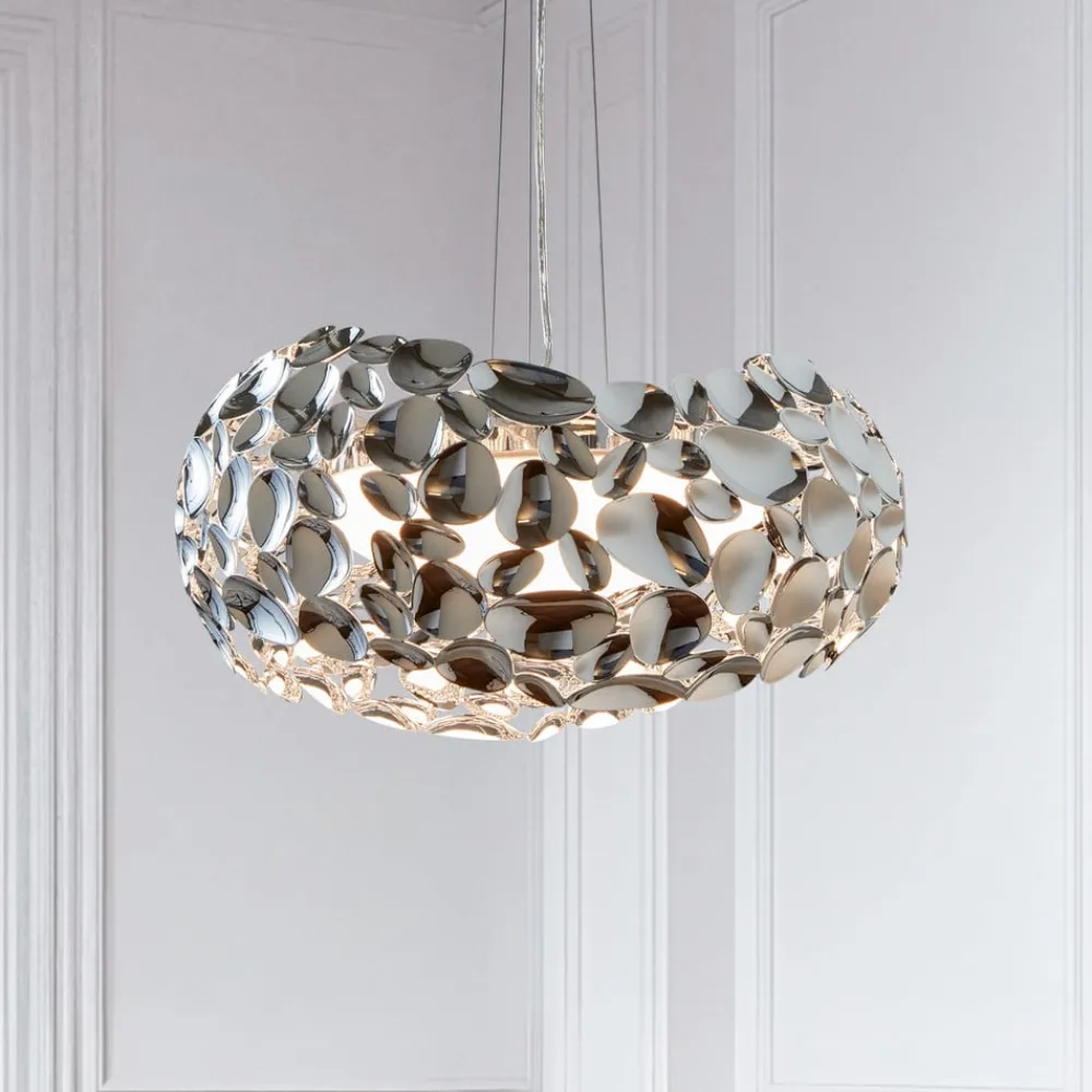 Schuller Valencia Pendellamper > LED-hængelampe Narisa 47 cm blankt krom