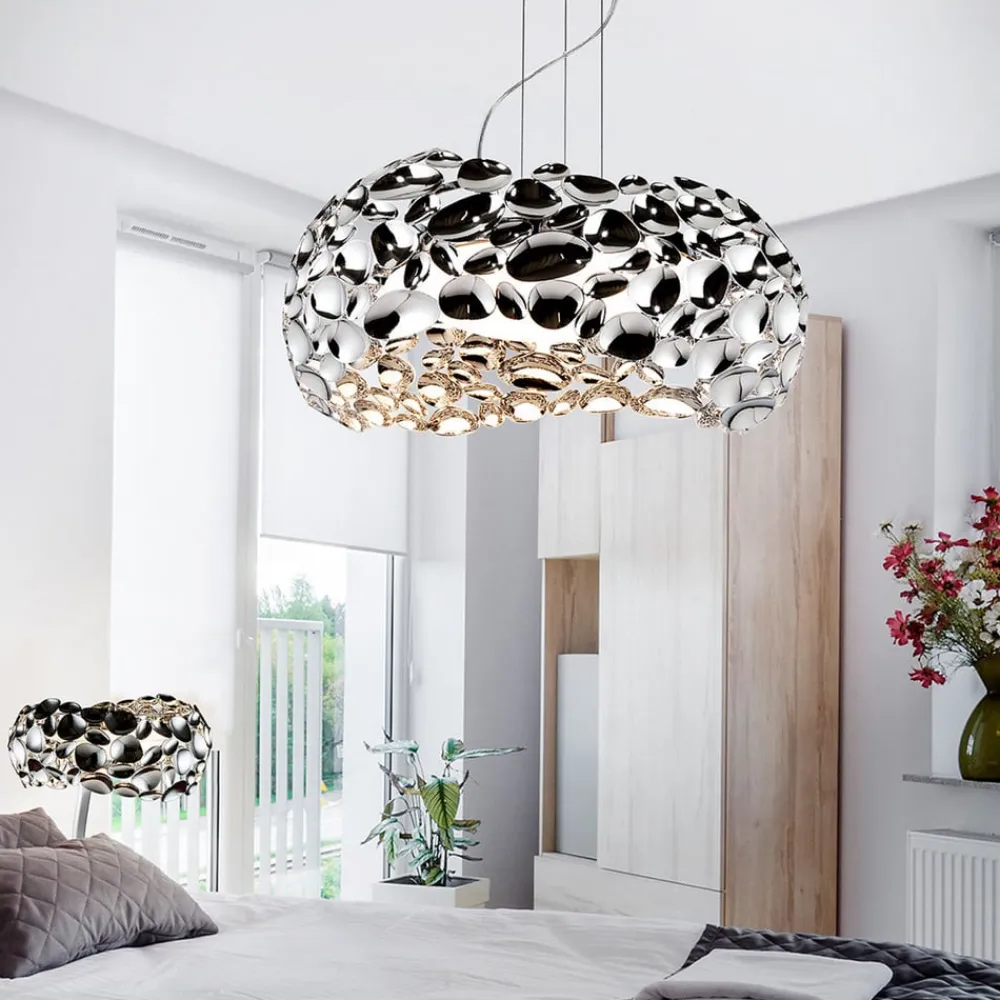Schuller Valencia Pendellamper > LED-hængelampe Narisa 47 cm blankt krom