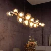PURE Pendellamper > LED-hængelampe E-Popup, bronze, glas, CCT, 18-flg.