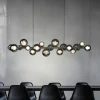PURE Pendellamper > LED-hængelampe E-Popup, platin, glas, CCT, 18-flg.
