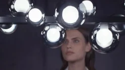 PURE Pendellamper > LED-hængelampe E-Popup, platin, glas, CCT, 18-flg.