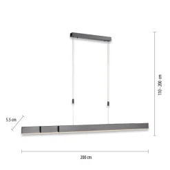 PURE Pendellamper|Pendellamper > LED-hængelampe Moto, platin, dæmpbar, CCT