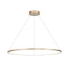 Pendellamper ^ Milagro Lighting LED-hængelampe Saturno, Ø 100 cm, guldfarvet, 1 lyskilde, 4.000 K