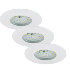 Briloner Loftlamper|Indbygningsspots > LED-indbygningslampe Attach Dim, IP44, sæt med 3, hvid