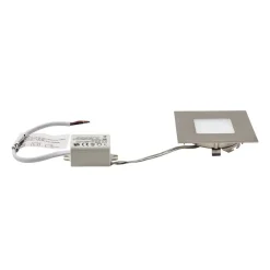 Indbygningsspots|Spotlights ^ Heitronic LED-indbygningslampe til indbyggede kasser, sølv