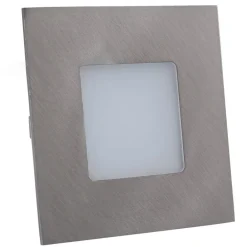 Indbygningsspots|Spotlights ^ Heitronic LED-indbygningslampe til indbyggede kasser, sølv