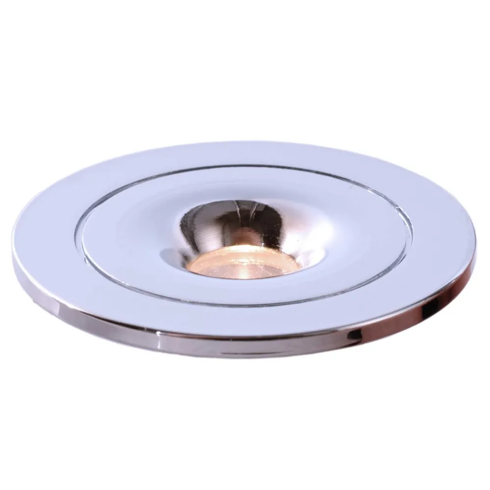 Loftlamper|Indbygningsspots ^ Deko-Light LED indbygningsloftlampe Punto Lumi, sølv, 1 W, 3.000 K