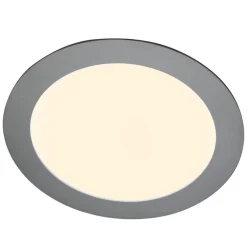 Heitronic Loftlamper|Indbygningsspots > LED-indbygningspanel Justus, Ø 14,5 cm, sølv, IP44