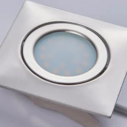 Lindby Loftlamper|Indbygningsspots > LED-indbygningsspot Andrej, kantet, nikkel, sæt med 3 stk
