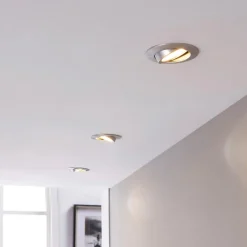 Lindby Loftlamper|Indbygningsspots > LED-indbygningsspot Andrej, rund, aluminium, sæt med 3 stk