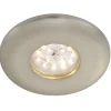 Loftlamper ^ Briloner LED-indbygningsspot Attach One, mat nikkel, IP65