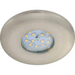 Loftlamper ^ Briloner LED-indbygningsspot Attach One, mat nikkel, IP65