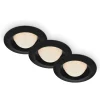 Briloner Loftlamper > LED-indbygningsspot Carro, 3 stk. 3.000 K, sort