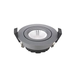 Sigor Indbygningsspots > LED indbygningsspot Diled, Ø 8,5 cm 6W Dim-To-Warm antracit