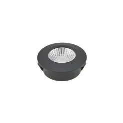 Indbygningsspots ^ Sigor LED indbygningsspot Diled, Ø 6,7 cm, 3.000 K, sort