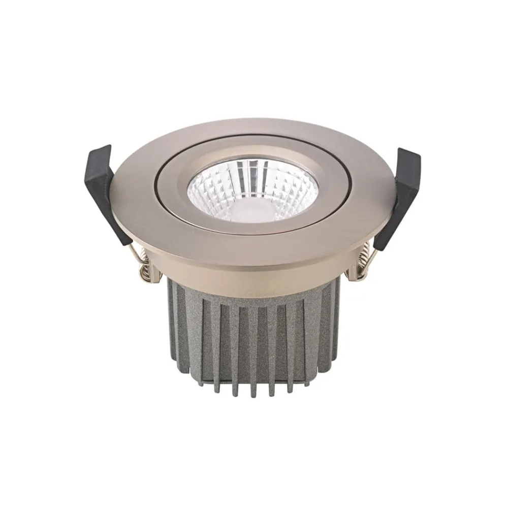 Indbygningsspots ^ Sigor LED indbygningsspot Diled, Ø8,5 cm, 10 W, Dim-To-Warm, stål