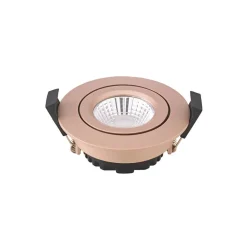 Loftlamper|Indbygningsspots ^ Sigor LED indbygningsspot Diled, Ø 8,5 cm, 6 W, Dim-To-Warm, rosé