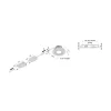 Hera Indbygningsspots > LED indbygningsspot Eco SR 68 krom mat 4.000 K Ø 8,5 cm aluminium