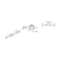 Indbygningsspots ^ Hera LED indbygningsspot Eco SR 68 krom mat 2.700 K Ø 8,5 cm aluminium