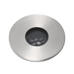 FARO BARCELONA Nedgravet Udebelysning|Udendørs Spot > LED-indbygningsspot Grund, nikkel, Ø 3,5 cm, aluminium/stål