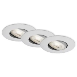 Briloner Loftlamper|Indbygningsspots > LED-indbygningsspot 7602 3 IP65 3.000 K krom mat