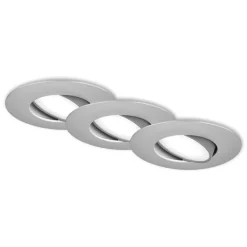 Loftlamper ^ Briloner LED-indbygningsspot 7597 3 IP65 4.000 K krom mat