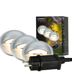 Briloner Nedgravet Udebelysning|Udendørs Spot > LED-indbygningsspot 3922034, IP65, 12 V, startsæt med 3, Ø 3,5 cm