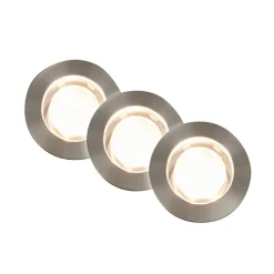 Briloner Nedgravet Udebelysning > LED-indbygningsspot 3914032 IP67 12V 3xStartersæt 4,5cm Stål