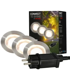 Briloner Nedgravet Udebelysning > LED-indbygningsspot 3914032 IP67 12V 3xStartersæt 4,5cm Stål