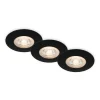 Loftlamper|Indbygningsspots ^ Briloner LED-indbygningsspot Kulana sort sæt af 3 IP65