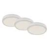 Briloner Indbygningsspots > LED-indbygningsspot Plat hvid 7,5 cm 4.000K sæt med 3 stk