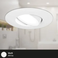 Briloner Loftlamper|Indbygningsspots > LED-indbygningsspot 7597 3sæt IP65 4.000 K hvid