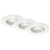 Briloner Loftlamper|Indbygningsspots > LED-indbygningsspot 7602 3sæt IP65 3.000 K hvid