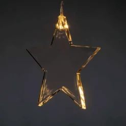 Konstsmide Christmas Julepynt|Lysnet, Lysforhæng > LED indendørs lysforhæng med otte stjerner