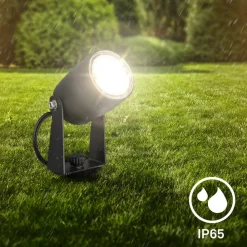 Briloner Udendørs Spot > LED jordspyd 3928035 12 V 3x forlængelse sort Ø 4 cm