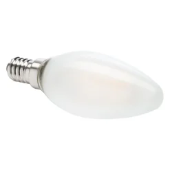 Filament Pære|Led Pærer ^ Müller-Licht LED-kerte E14 4 W 2.700 K, 3 stk, 470 lm, mat
