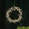 STAR TRADING Dekorationsbelysning|Julepynt > LED-krans Curly, varmhvid, Ø 30 cm