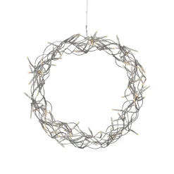 STAR TRADING Dekorationsbelysning|Julepynt > LED-krans Curly, varmhvid, Ø 30 cm