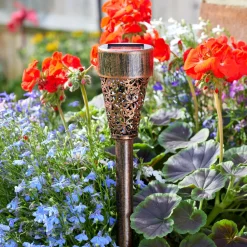 SMART GARDEN Solcellelamper > LED-lampe med jordspyd Damasque, 4 stk. sæt, IP44