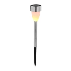 Globo Dekorationsbelysning|Solcellelamper > LED-lampe med jordspyd 33576-3, stål, 3 stk