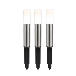 Udendørs Spot ^ Briloner LED-lampe med jordspyd 3926032 12V 3x-udvidelse Stål Ø 4cm