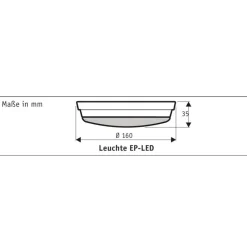 CasaFan Loftventilatorer > LED lampe til Eco Plano II, basaltgrå