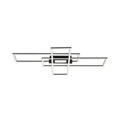 Gang|Loftlamper ^ JUST LIGHT. GmbH LED-loftlampe Asmin, CCT, sort, 98,9x69,4cm