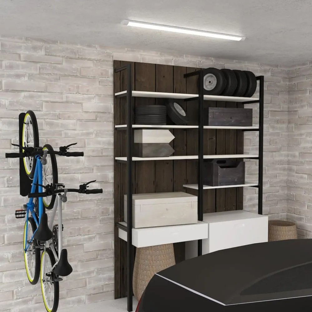 Arbejdsrum/Kontor|Loftlamper ^ Milagro Lighting LED-loftlampe Batten, længde 90 cm, aluminium, hvid, 4.000 K