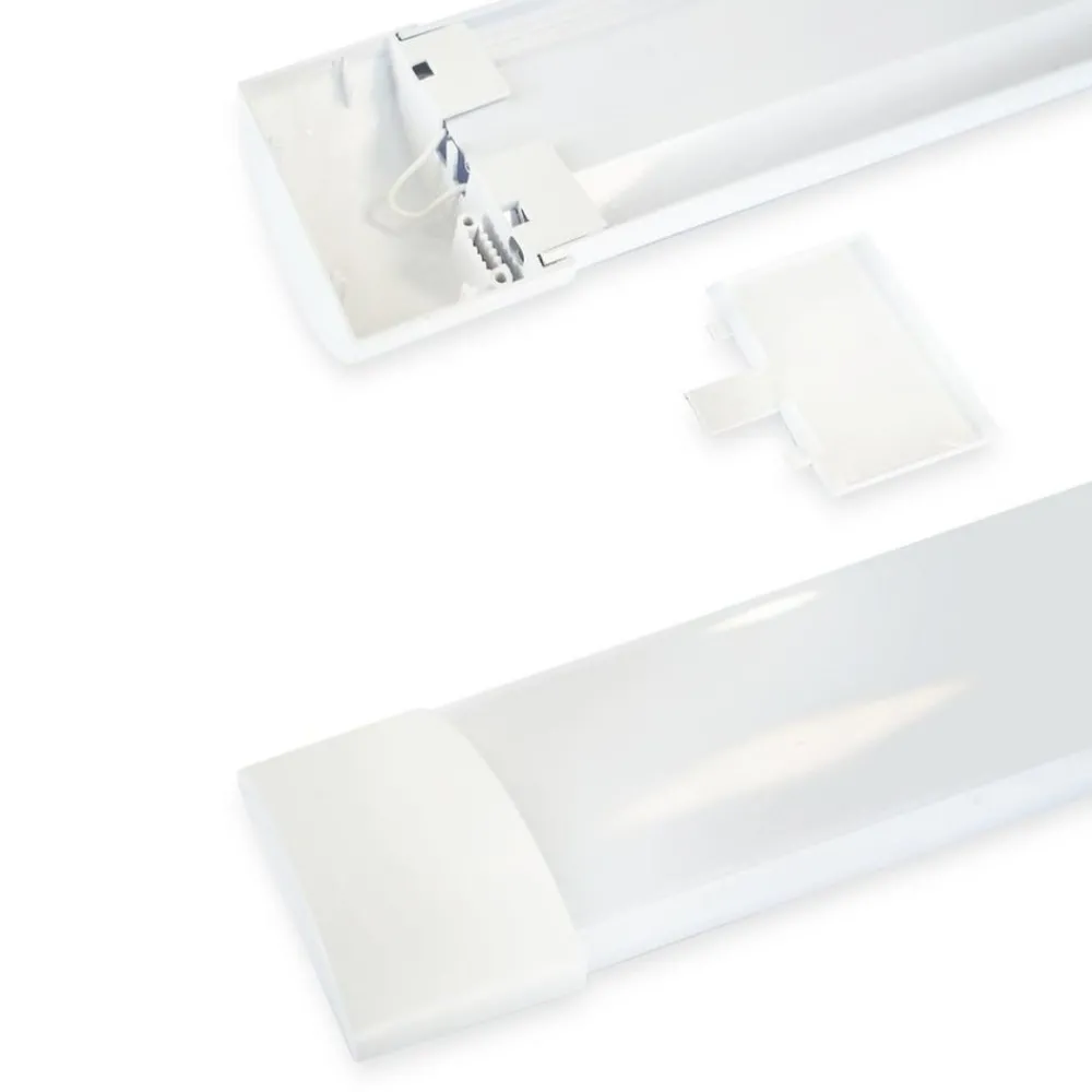 Arbejdsrum/Kontor|Loftlamper ^ Milagro Lighting LED-loftlampe Batten, længde 90 cm, aluminium, hvid, 4.000 K