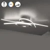 Loftlamper|Loftlamper ^ FISCHER & HONSEL LED-loftlampe Biba, nikkel, længde 100 cm, metal CCT