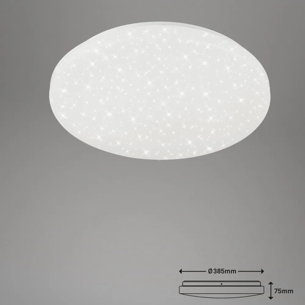Loftlamper ^ Briloner LED-loftlampe Brili Splash, IP44, hvid, 4.000K