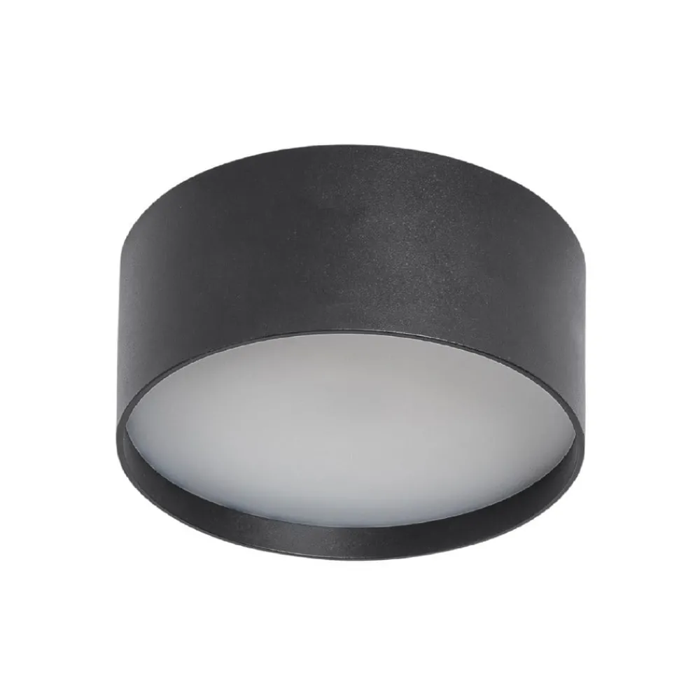 Udendørs Loftlamper ^ CMD LED-loftlampe 9092, Ø 12 cm, antracit, IP44, metal