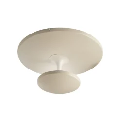 Loftlamper ^ Fabas Luce LED-loftlampe Conrad, sandfarvet, Ø 50 cm, metal, dæmpbar